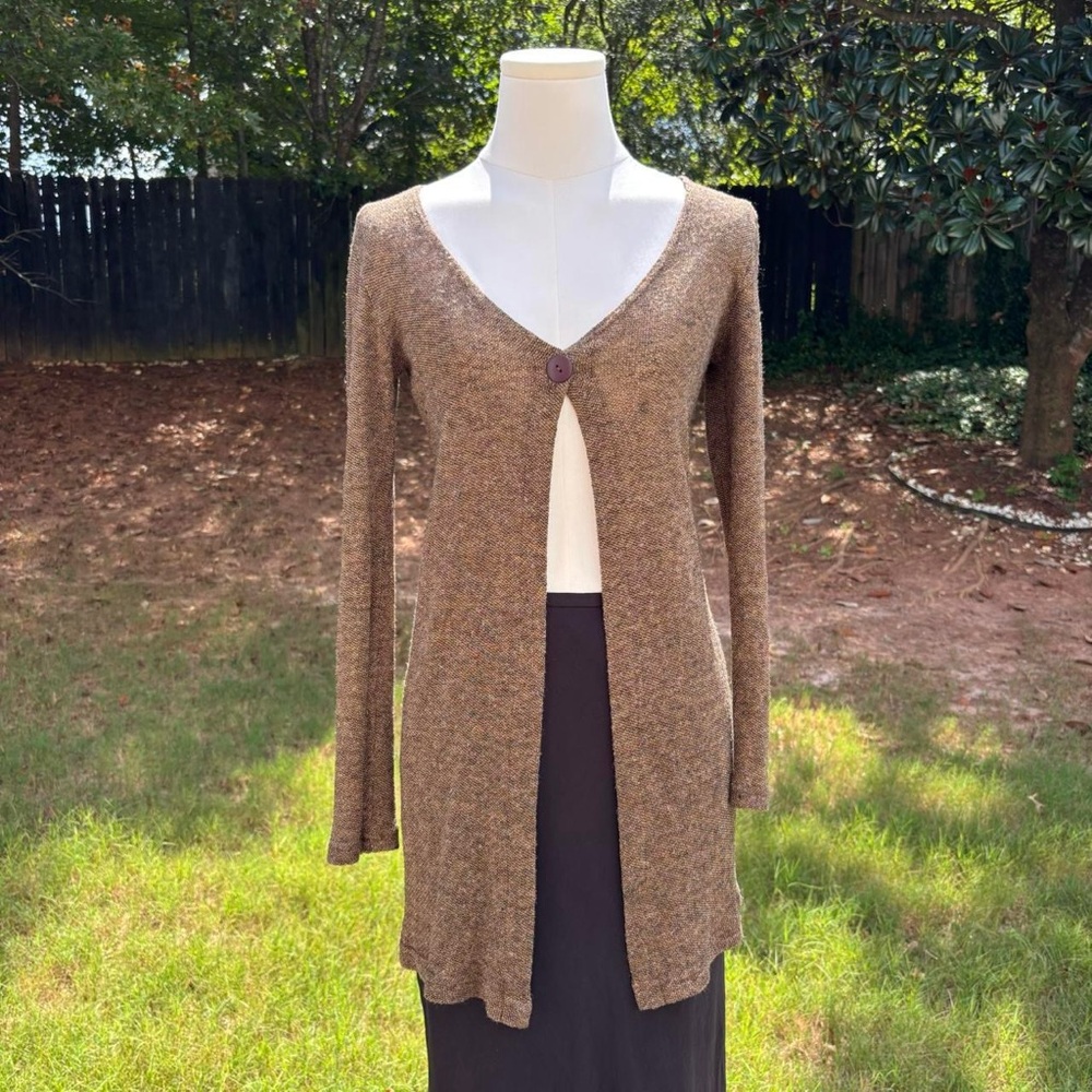 90s y2k vintage A. Byer knit single button closure cardigan top 🍸🎱